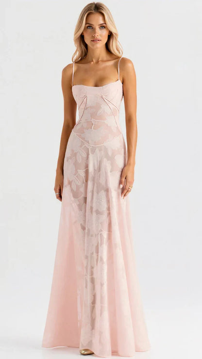 Abito maxi Arabelle in pizzo