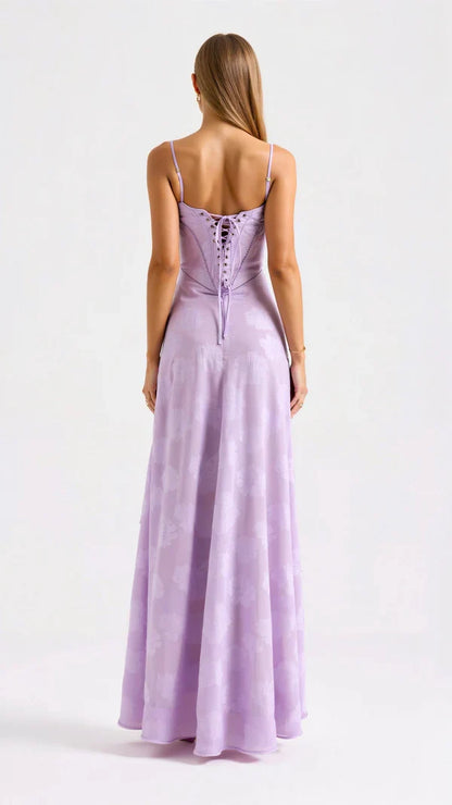 Abito maxi Arabelle in pizzo